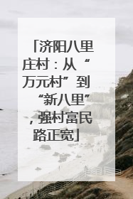 济阳八里庄村：从“万元村”到“新八里”，强村富民路正宽